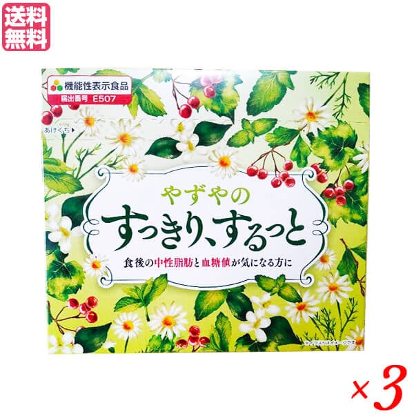 脂肪 糖 便通 やずや すっきりするっと 20本入り 3個セット機能性表示食品