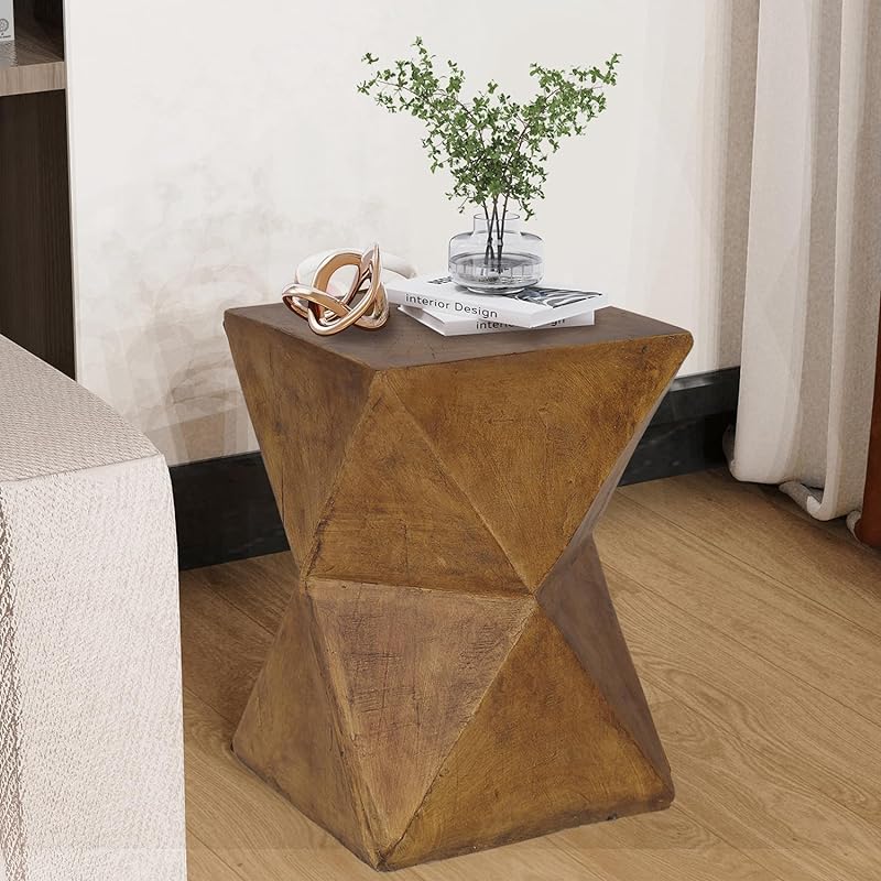 UNHO サイドテーブル スリム ソファテーブル 室内 屋外 テーブル 防水 セメント ベッドサイドテーブル ソファサイドテーブル ミニテーブル おしゃれ コンパクト