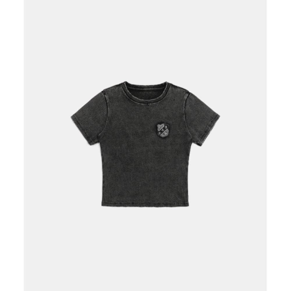 BADBLOOD Rusty Denim Muscle T-Shirt Black w-tee25-013