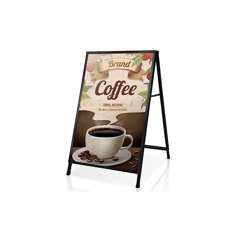 Annhua 看板 スタンドボード 両面 A型看板 立て看板 折りたたみ式 ポスターパネルスタンド おしゃれ スタンド看板 メニュースタンド 屋内外対応 店舗用看板 店頭宣伝 ディスプレイ 対応ポスタ 8,023円