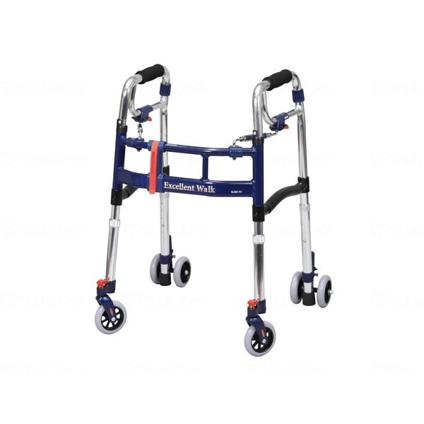 ユーバ産業 ニュースライドフィットEX 4インチキャスター 後ダブル タイプ シルバー ミニ M-0294WT メーカー直送