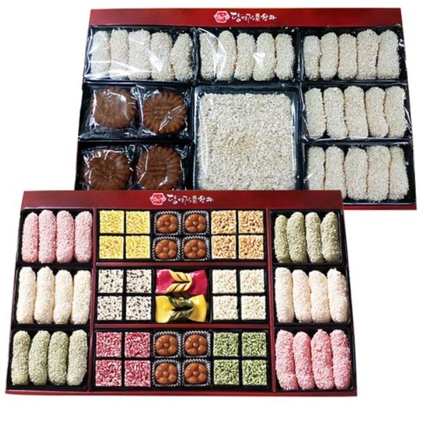 ダムミジョンダンオプンジョンハングァセット1号850g 1個 韓国伝統菓子 薬菓