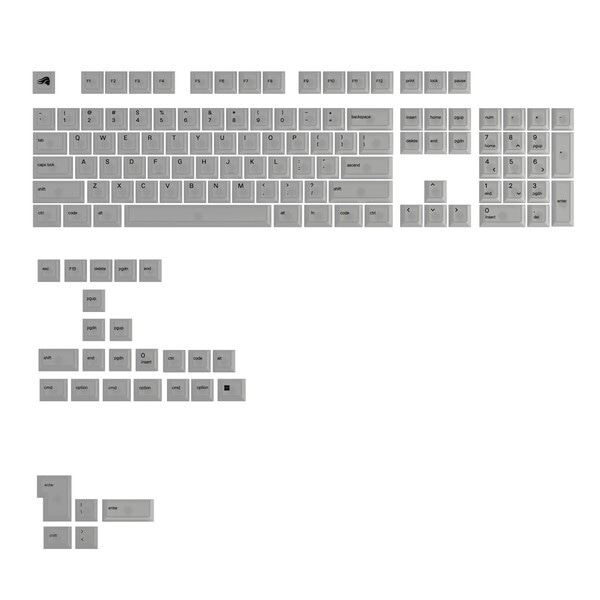 GLO-KB-ACC-KC-PC-POLY-US 半透明字 キーキャップ メーカー直送