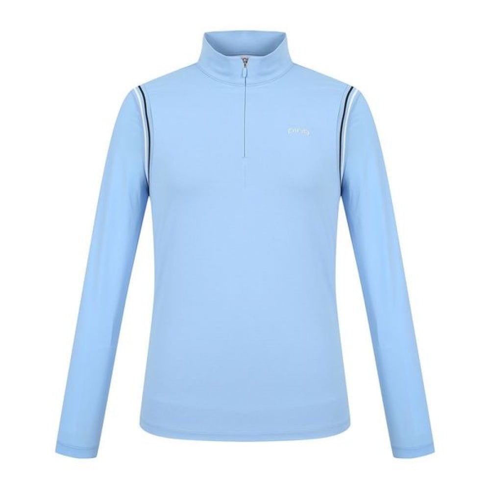 [Ping] レディース機能性ハーフジップアップ長袖Tシャツ