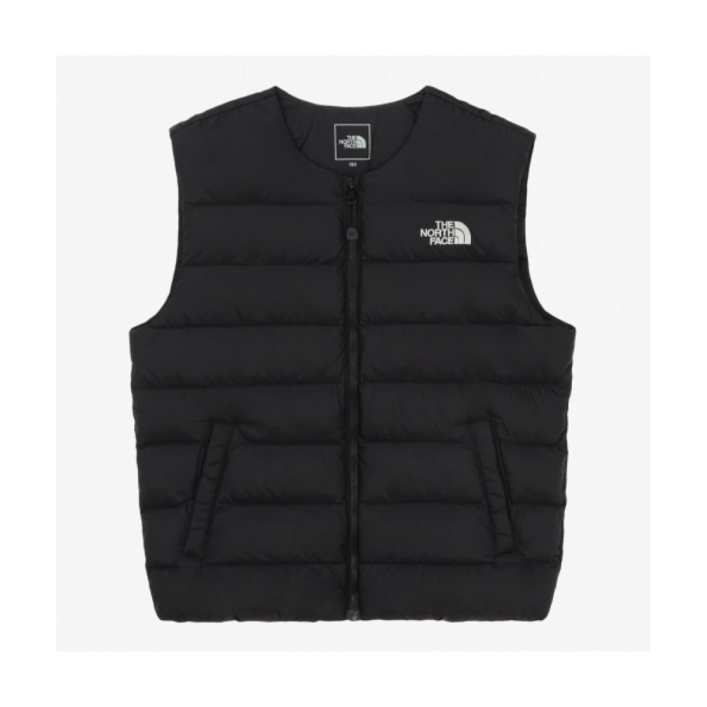 ザ・ノース・フェイス子供用エッセンシャルパッド入りベスト NV3NR01S_BLK