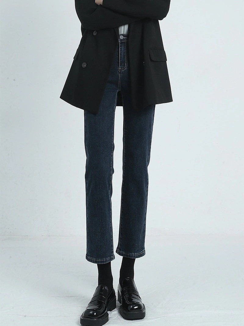 ジーンズ女性新しい小さな9バゲットパンツハイウエストストレlートパンツの薄い狭いバージョン 5,399円