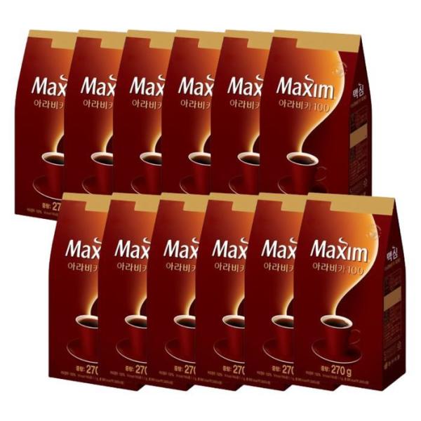 東西食品 マキシムアラビカ100 詰め替え用 270g 12個