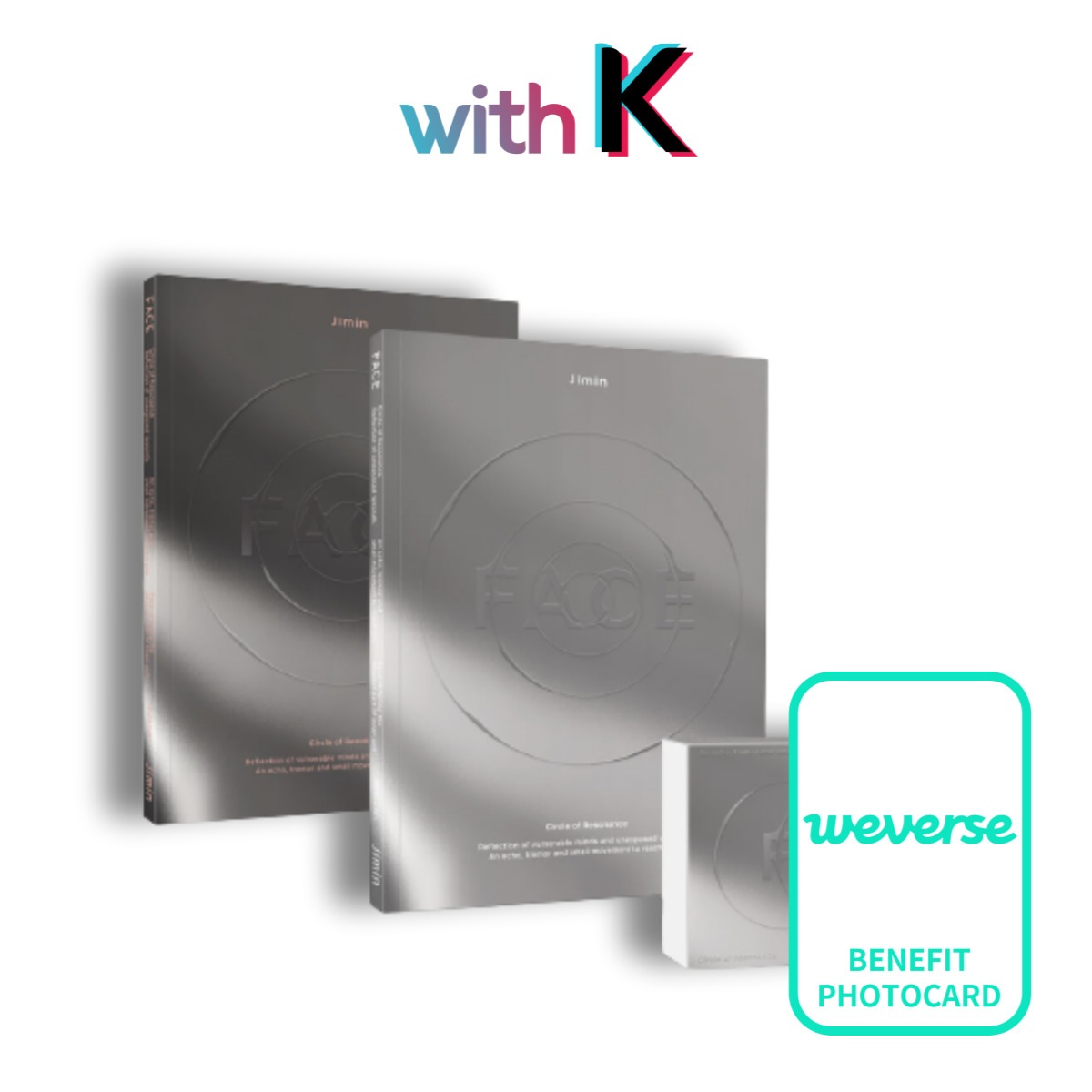 [Weverse.特典] (SET) JIMIN (BTS) - FACE / 1st Album (Photobook ver. / Weverse ver.)