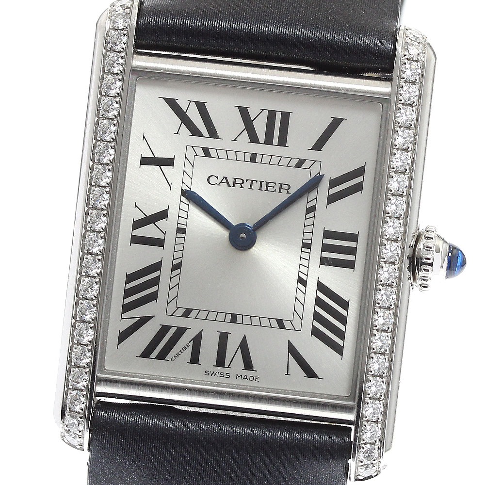カルティエ CARTIER W4TA0017 タンクマストLM ダイヤベゼル クォーツ レディース _906374【中古】