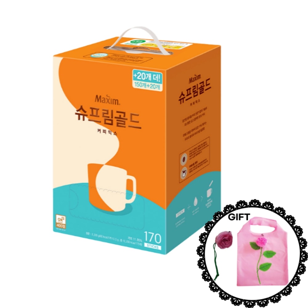 [大容量] シュプリームゴールド コーヒーミックス 170個入り/濃くてまろやか本格韓国カフェの味/ 韓国人気/牛乳コーヒーミックス