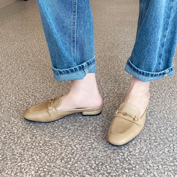 ゴールドディックローヒル女性ブロッパーミュール(2cm)