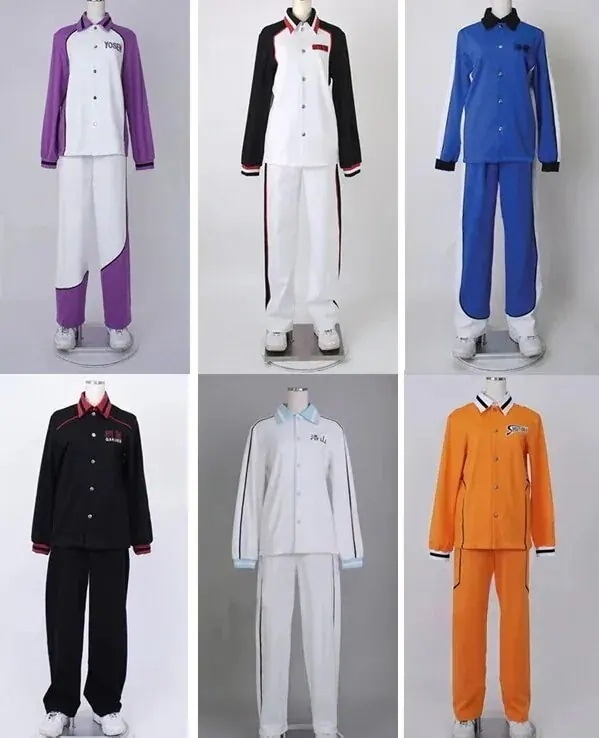 コスチューム30％ 男子制服 (パッド付き) ジャージ 黒子のバスケ コスプレ衣装 ウインドブレーカーパーティーイベント用品コスプレ変装仮装