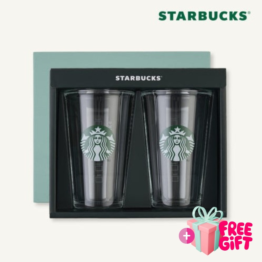 サイレン ギフティング グラス セット 500ml (2杯) 韓国スターバ グッズ