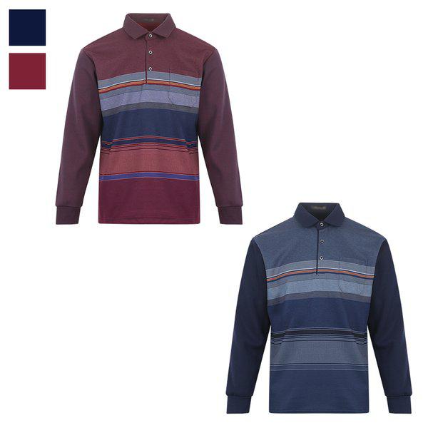 メンズ冬用プレミアム起毛襟長袖Tシャツ BGM-TSK-853