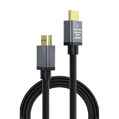 他サイト： HDMIケーブル 3.0m PremiumHDMI ケーブル アルミコネクタ Premium 4K 2K 60P 対応 ナイロンメッシュケーブル 3.0m ブラック ECDH-HDP30SBKの商品画像