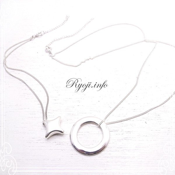 Angel ネックレス & Kiss アンクレットのセット シルバー925 /Ryoji.info/アクセサリー ハンドメイド 作家