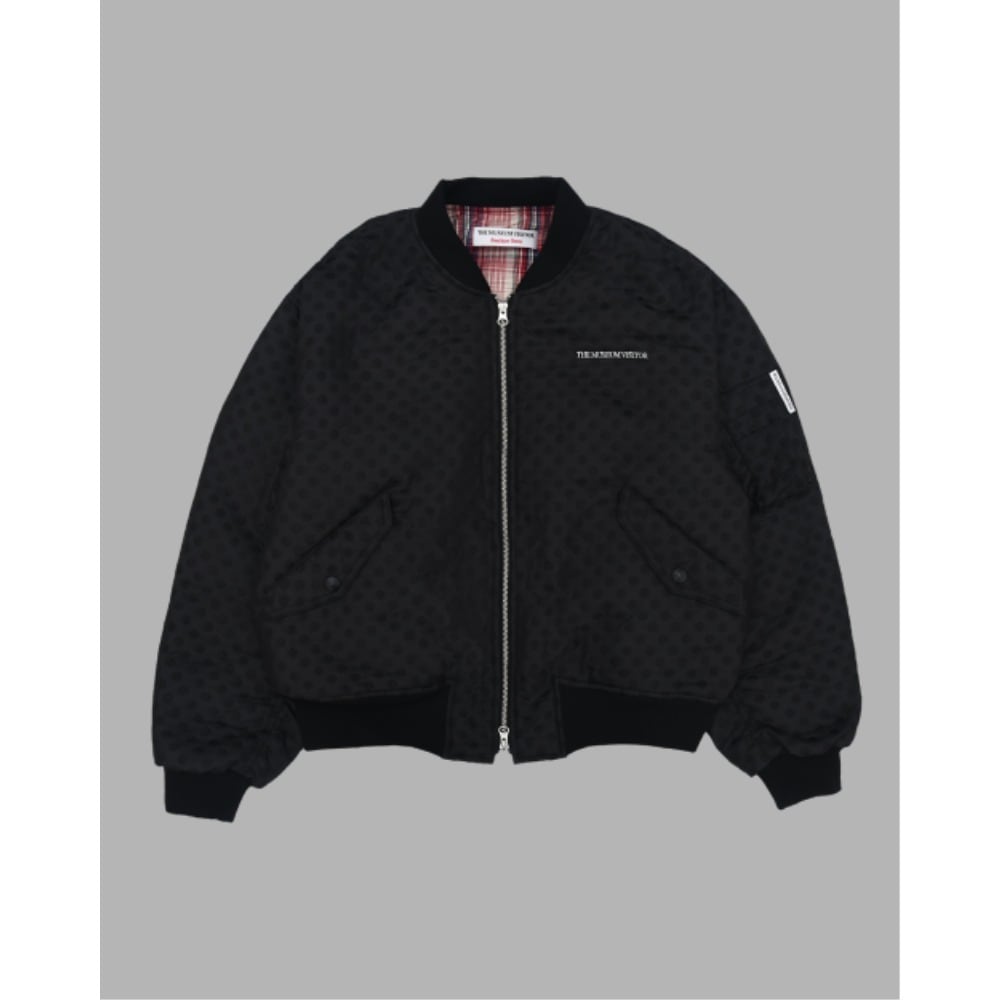 THE MUSEUM VISITOR SHIRRING MA1 JACKET BLACK DOT 15580 20,126円