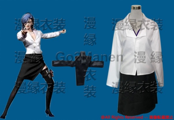コスプレ衣装 CITY HUNTER シティーハンターの野上冴子 ジャケットインナータイトスカー