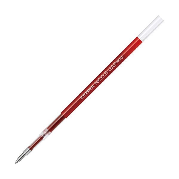 (まとめ)ゼブラ 油性ボールペン 替芯 NC-0.5芯 赤 RNC5-R 1本 (×50セット)