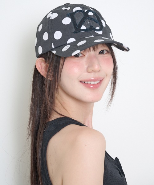 【ILLIGO】 129 APPLIQUE BALL CAP BLACK DOT キャップ 正規品