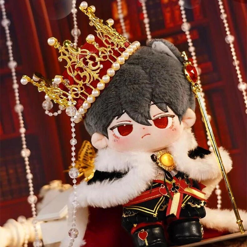 【20cm】着せ替えぬいぐるみ服 着せ替え人形 綿人形 ぬいぐるみ ぬい服 ぬいぐるみ服 人形服 スペードの王セット 華やか 童話 おとぎ話 欧風 国王 ふわふわ ドール付きない