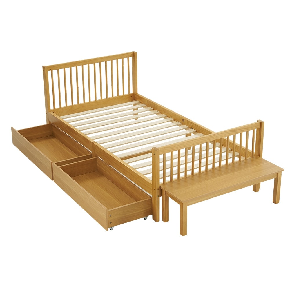 【国内即日発送】ベッド シングル すのこベッド 収納 北欧 おしゃれ ベッドフレーム 頑丈 シンプル すのこ 木製 耐荷重 新生活 子供ベッド 子供部屋 大人用 収納 ベッド 北欧風 シンプル 22,640円