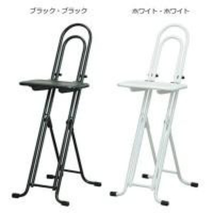 ルネセイコウ 高さ調節が自由な折りたたみチェア ベストワークチェア 日本製 完成品 LP-235 ホワイト・ホワイト
