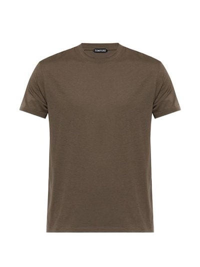 TOMFORD Men T-Shirts JCS004 JMT012GAV GREEN