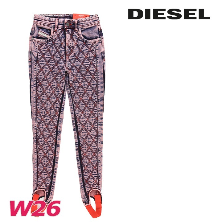 ジーンズ デニム パンツ トレンカ レディース D-DUCT-FS ヴィンテージ加工 キルティング切替 die-l-p-f8-663