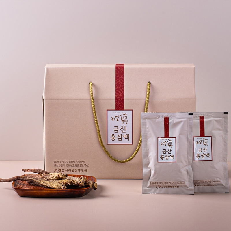 リアルジン紅参エキス 80ml x 30包 (高麗人参エキス/健康補助食品)