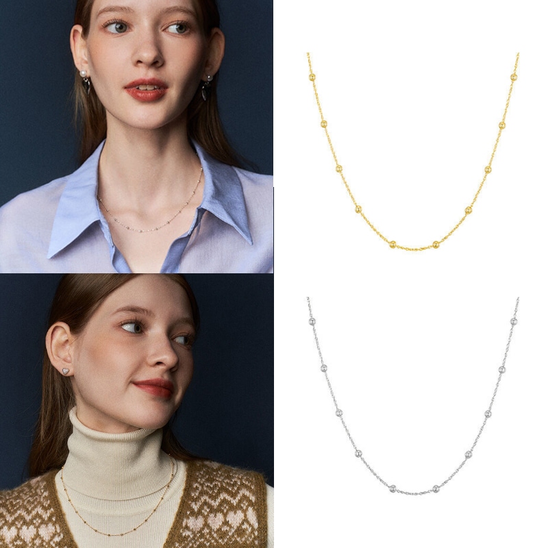 [韓国人気販売中 ] オーラボールチェーンネックレス aura ball chain necklace セレブが愛するカスタムジュエリー デイリーアクセサリー