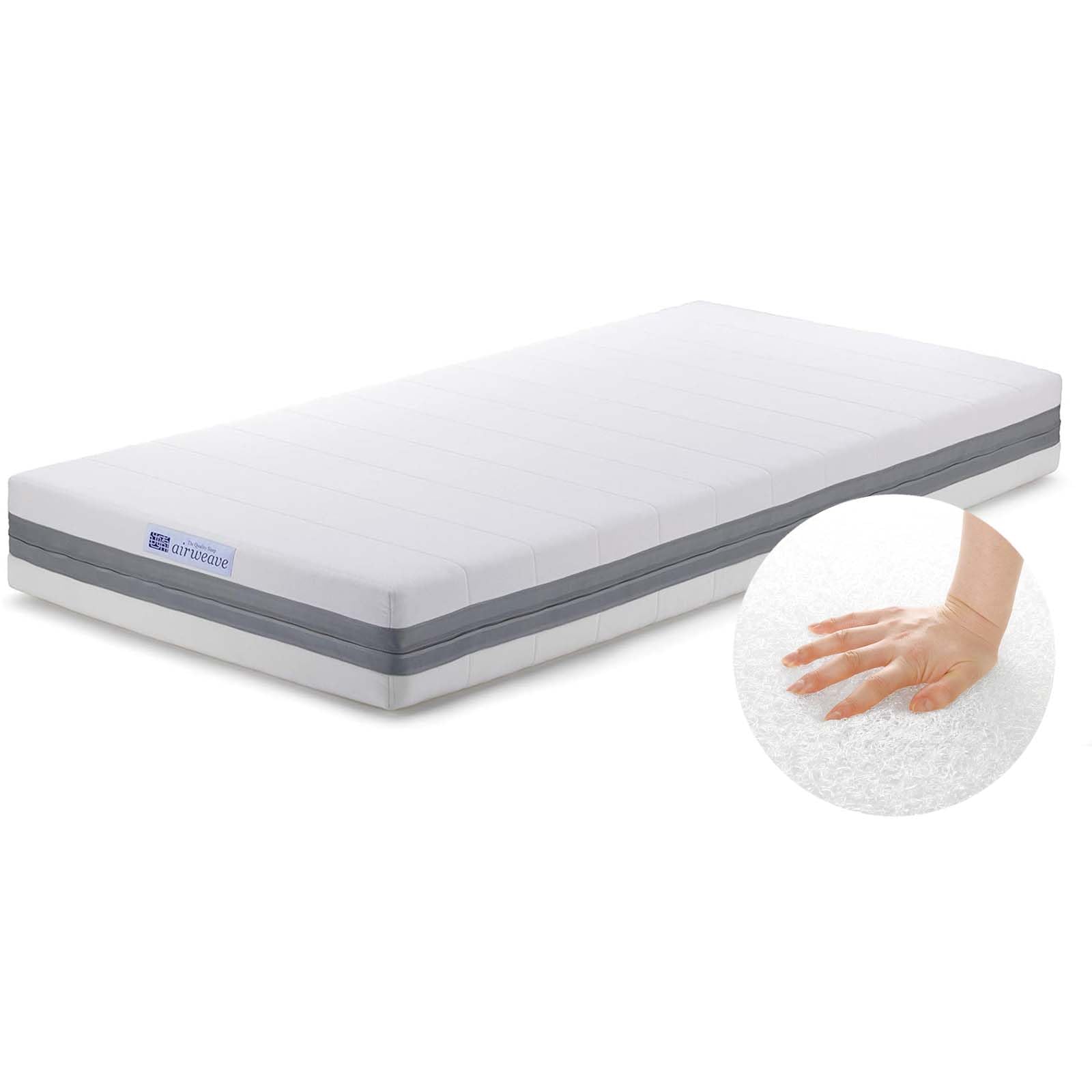 エアウィーヴ(airweave) マットレス シングル S02 お客様組立マットレス 高反発 三分割 厚さ約21cm 洗える 通気性 1-205061-2 幅97cm 引っ越し 1梱包