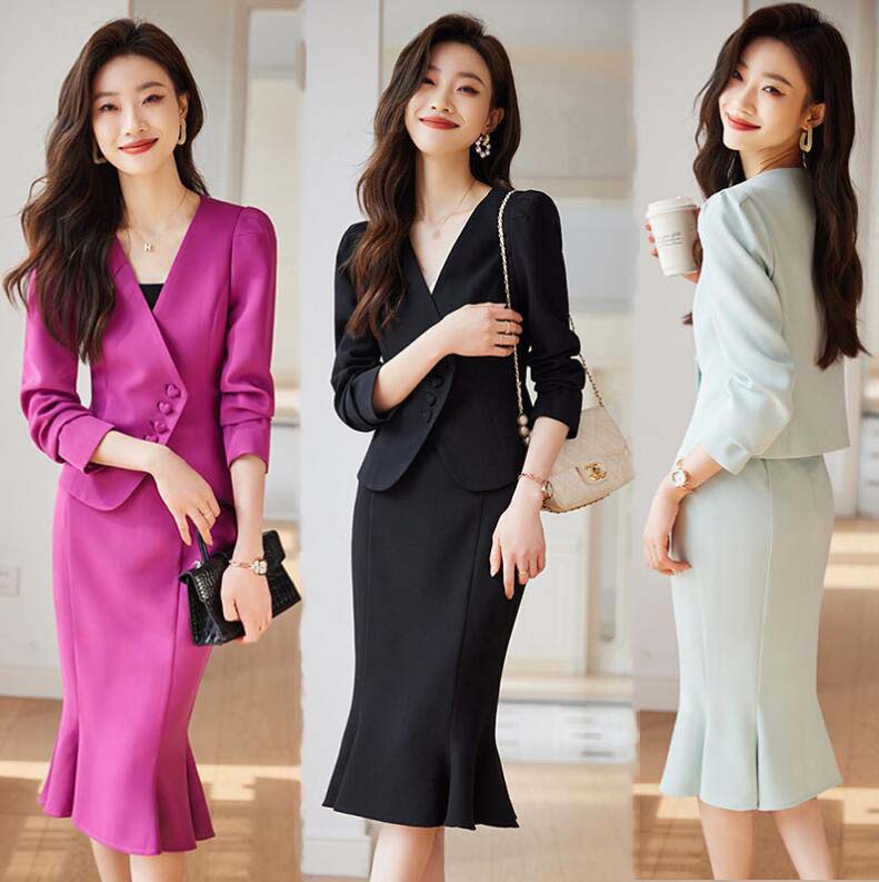 リクルートスーツ ビジネス スカートスーツ セットアップ 入学式 卒業式 入社 スーツセット スーツ 大きいサイズ 上下セット レディース スーツ オフィス ホワイトスーツ 長袖 2点セット ジャケッ