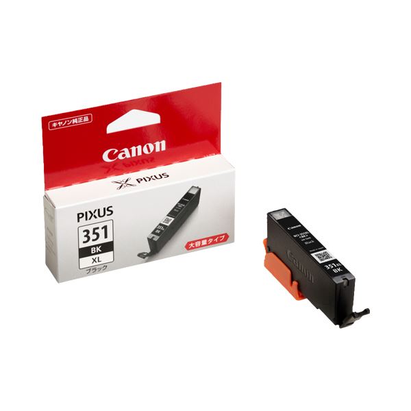 （まとめ） キヤノン Canon インクタンク BCI-351XLBK ブラック 大容量 6438B001 1個 (×3セット)