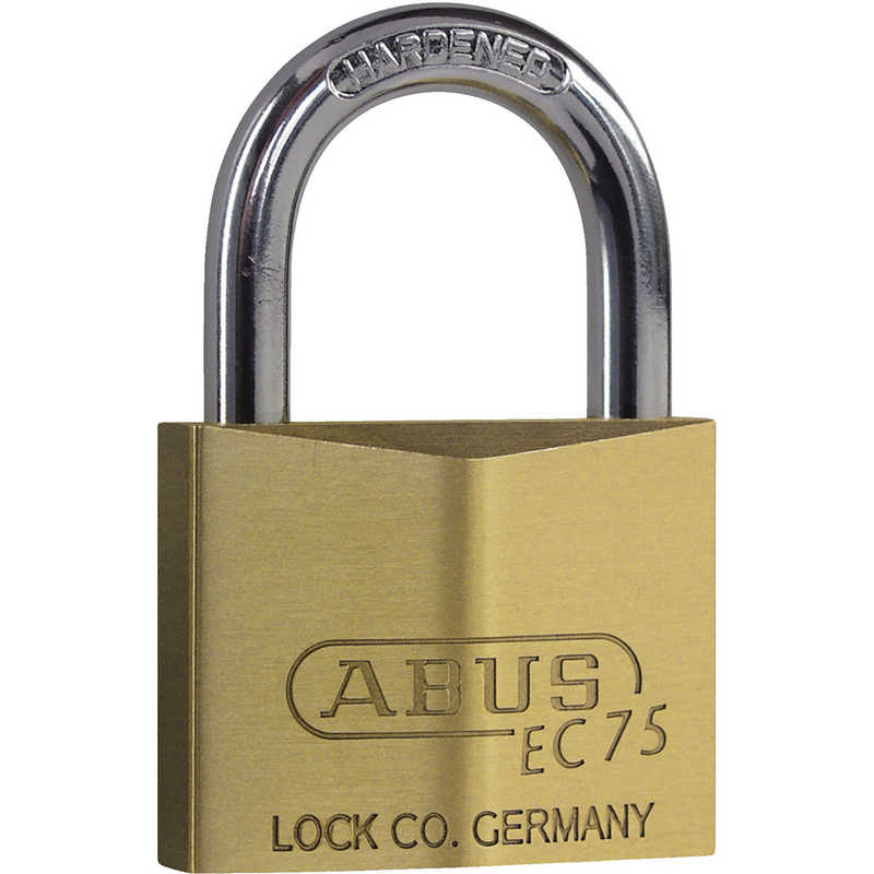 ABUS　真鍮南京錠 ディンプルシリンダー バラ番　EC75-50KD