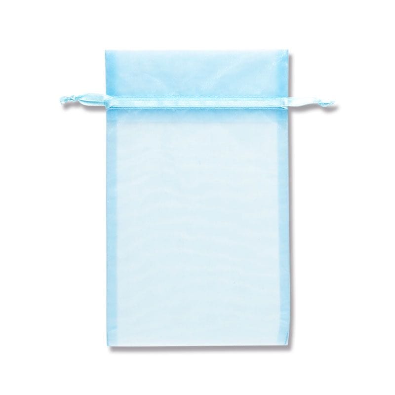 （まとめ買い）シモジマ HEIKO 巾着袋 オーガンジーバッグ 平袋タイプ L ミスト（MI） 10枚 幅150x高240mm ラッピング用品 008705143 [x3セット]