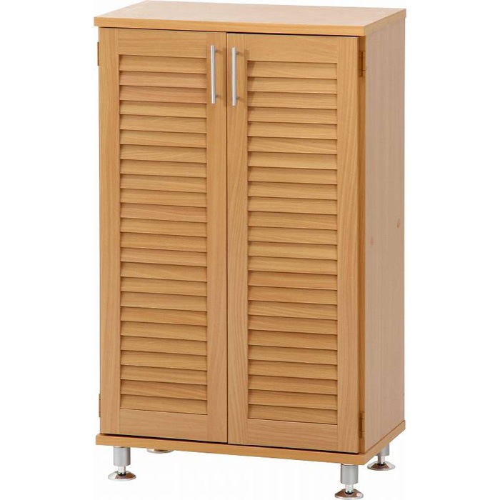 不二貿易 96563 ルーバーシューズボックス(ナチュラル) 96563フジボウエキ 8,215円