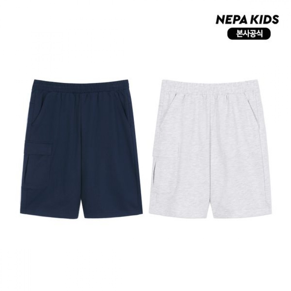 [ネパキッズ] ネパキッズ/ヘッドクォーターKL36901ベーシックジャージーショーツ