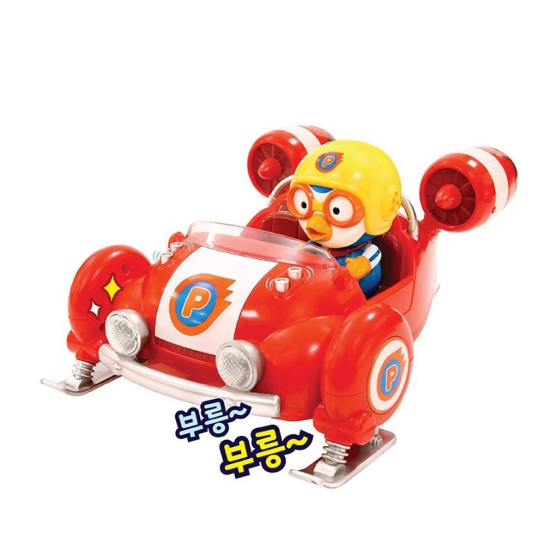 ポロロ ムービーヒーロー スーパーレーシング スノーモービル おもちゃ サウンド フリクション ギア LED 正規ライセンス