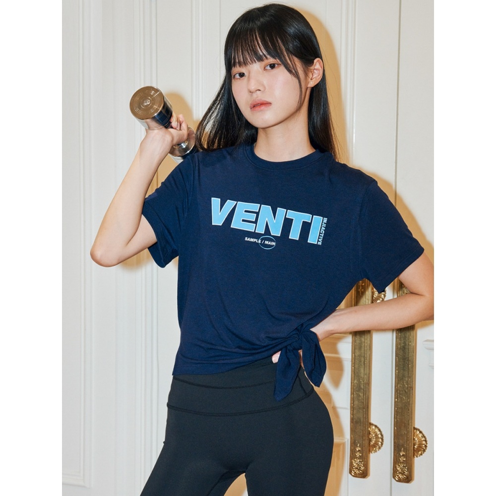 INJIACTIVE ベンチ T シャツ ネイビー
