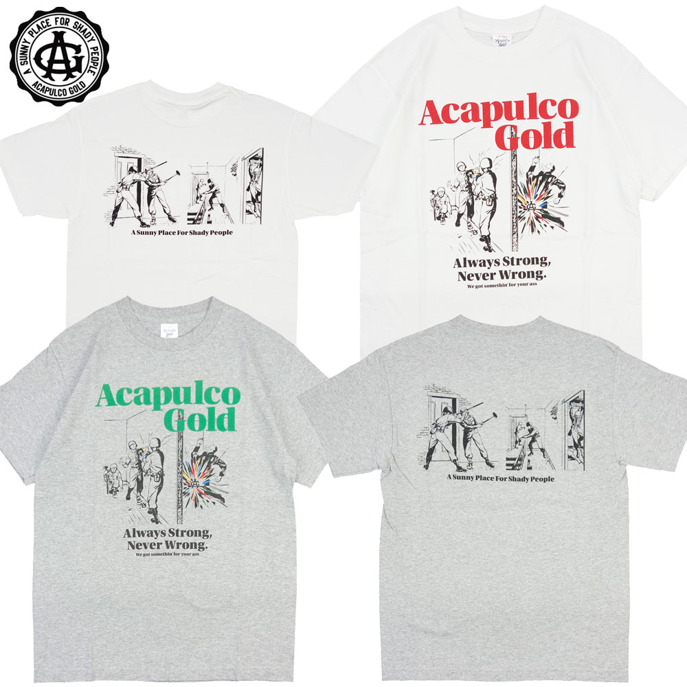 【Acapulco Gold/アカプルコゴールド】Tシャツ 半袖/BOMB SQUAD TEEストリート スケーター メンズ レディース ファッション
