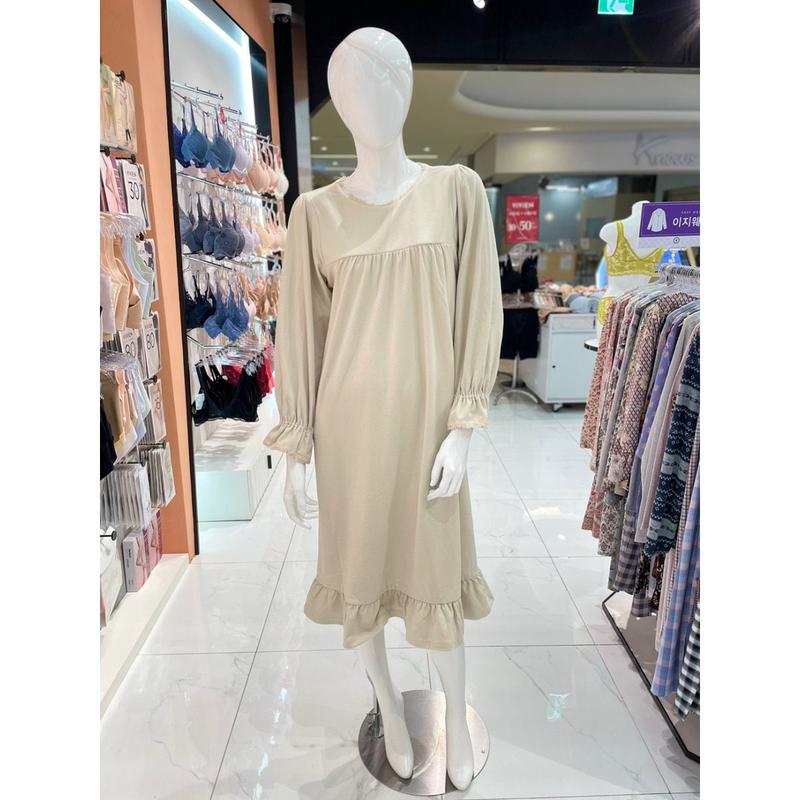 barbara[스타필드고양] ババラボリスパン極細糸女性ホームウェアワンピース AGW4993L