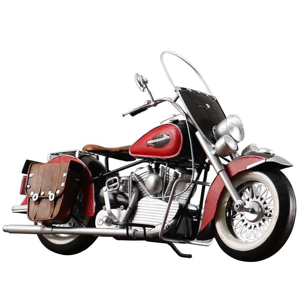 レトロハーレーオートバイモデル装飾品鉄金属オートバイ少年の部屋の装飾