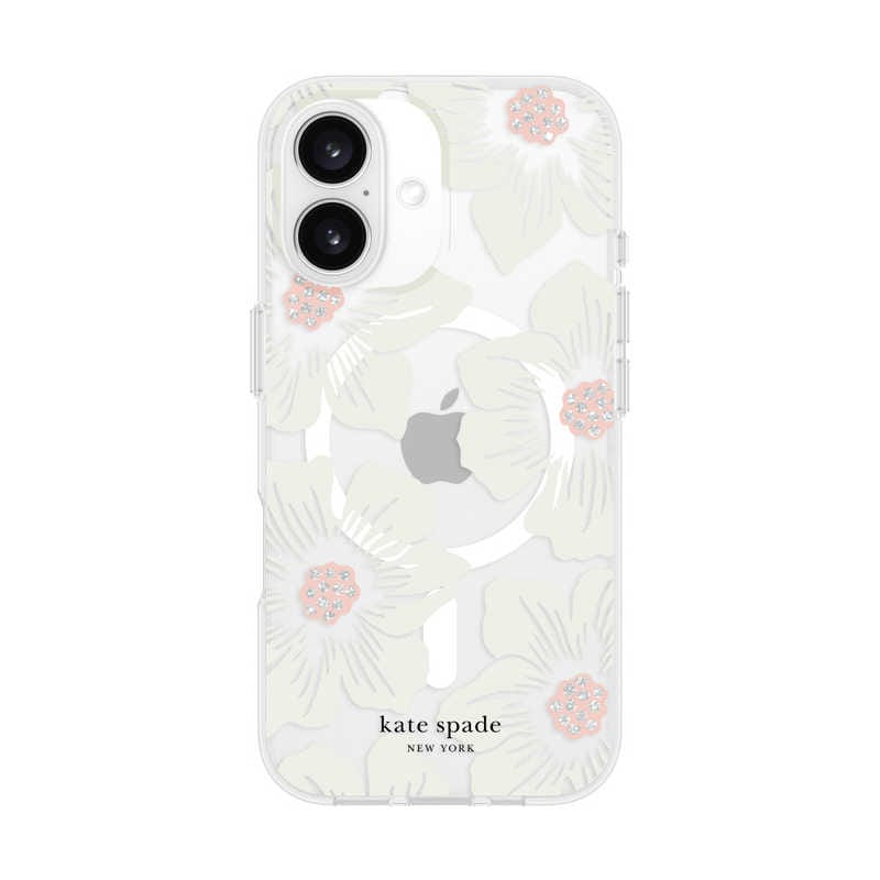 iPhone 16 Kate Spade Protective - MagSafe/ Recycled Hollyhock Floral Hollyhock Floral　KS054344