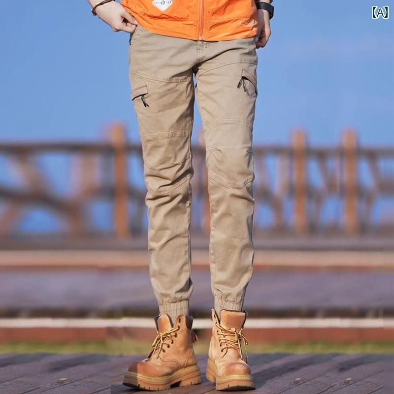 カーゴパンツ　メンズ　レディース レディース オーバー オール 春秋 アウトドア 登山 パンツ アメリカン サマー 薄手 ドローストリング メンズ カジュアル ロング