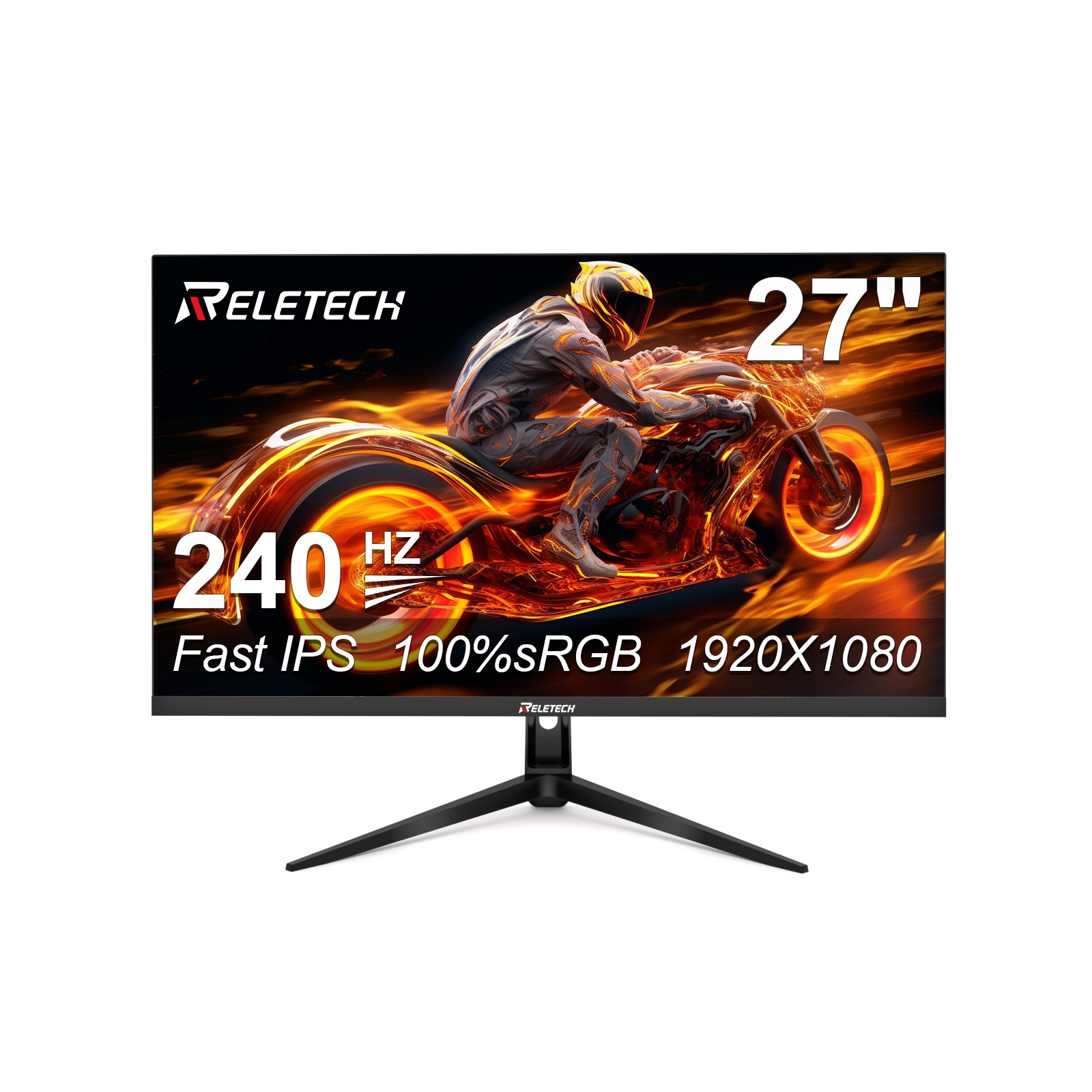 R27 Fury 27インチ ゲーミングモニター FHD 1920×1080 Fast IPS 240Hz 1ms HDMI DP USB VESA100×100