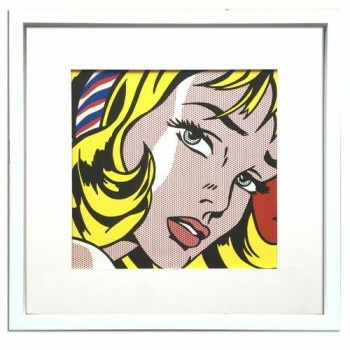 Roy Lichtenstein Girl with Hair Ribbon1965 アートパネル IRL-52858