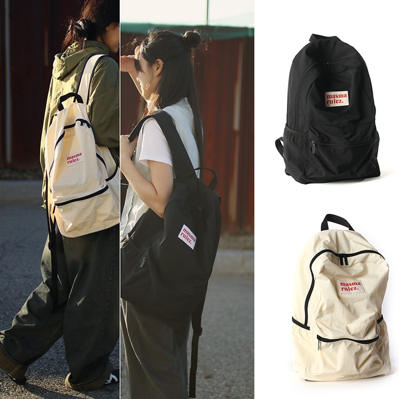 [韓国人気］Daily backpack　black/white