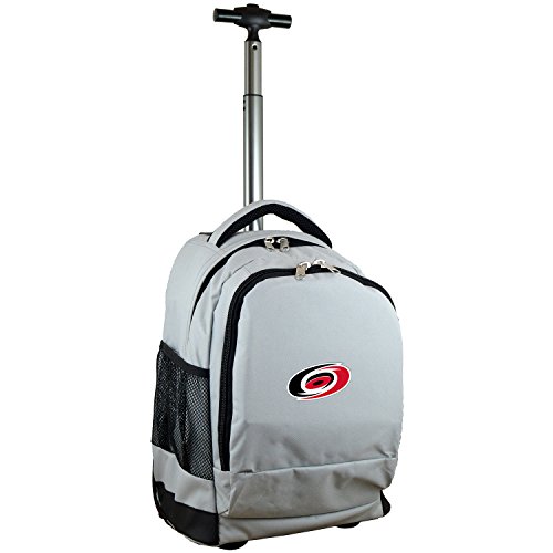 Denco NHL Carolina Hurricanes Wheeled Backpack, 19-inches, Grey 並行輸入品