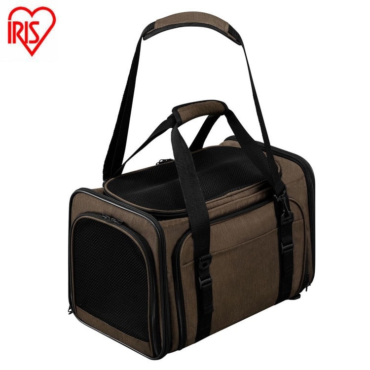 ペットキャリー お散歩 犬 猫 拡張できるペットキャリー ブラウン アイリスオーヤマ P-KPC450 メガ割 6,863円